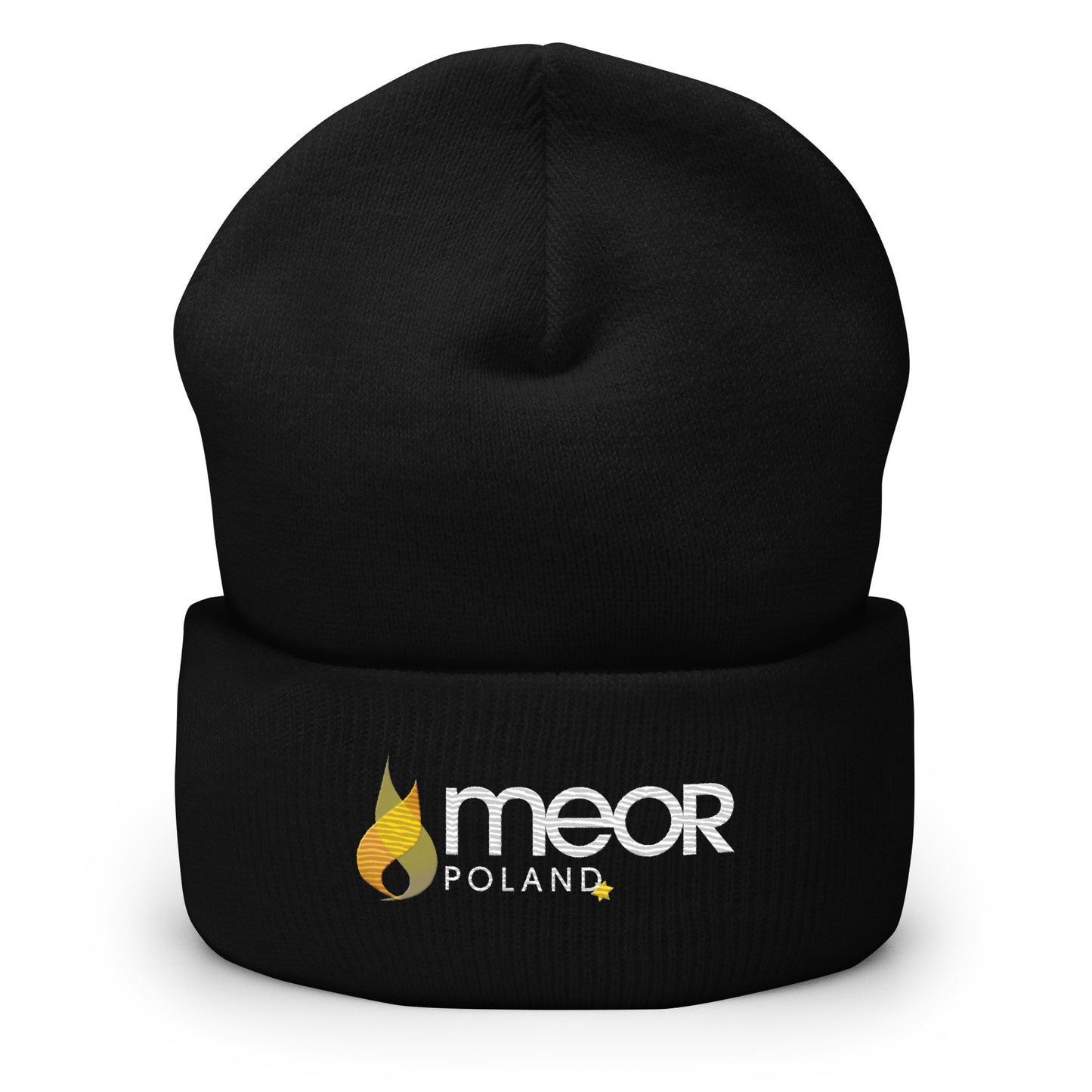 Meor Poland Black Cuffed Beanie