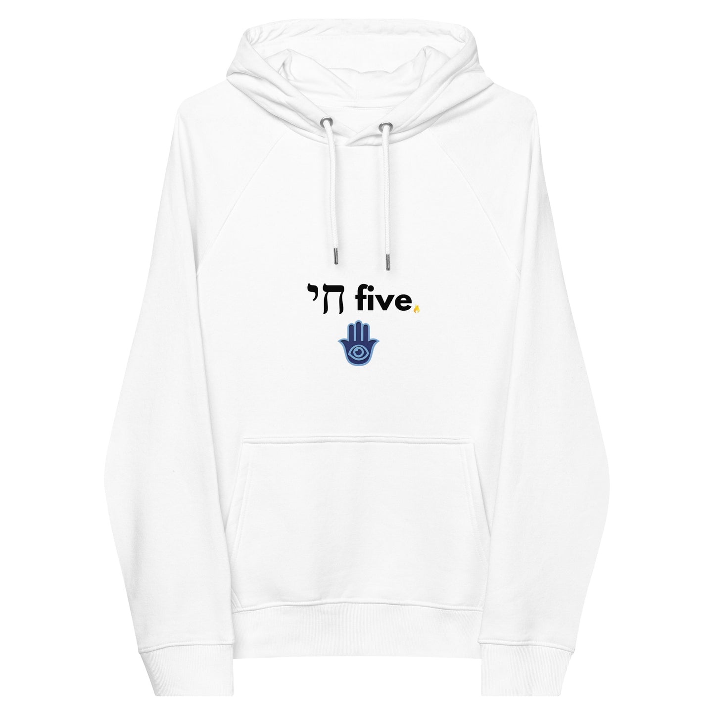 Chai Five Hamsa Unisex eco raglan hoodie